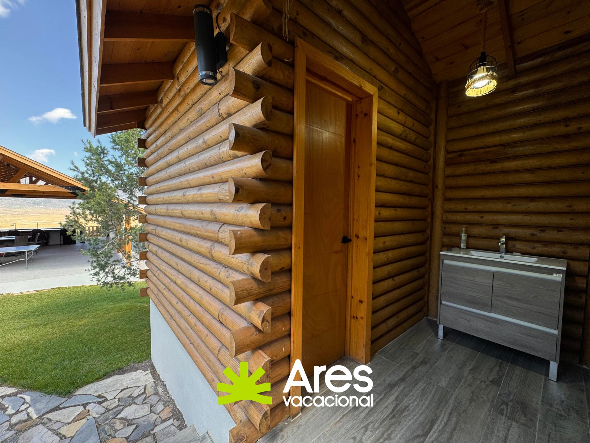 Cabaña equipada con palapa y chimeneas – Portal San Antonio