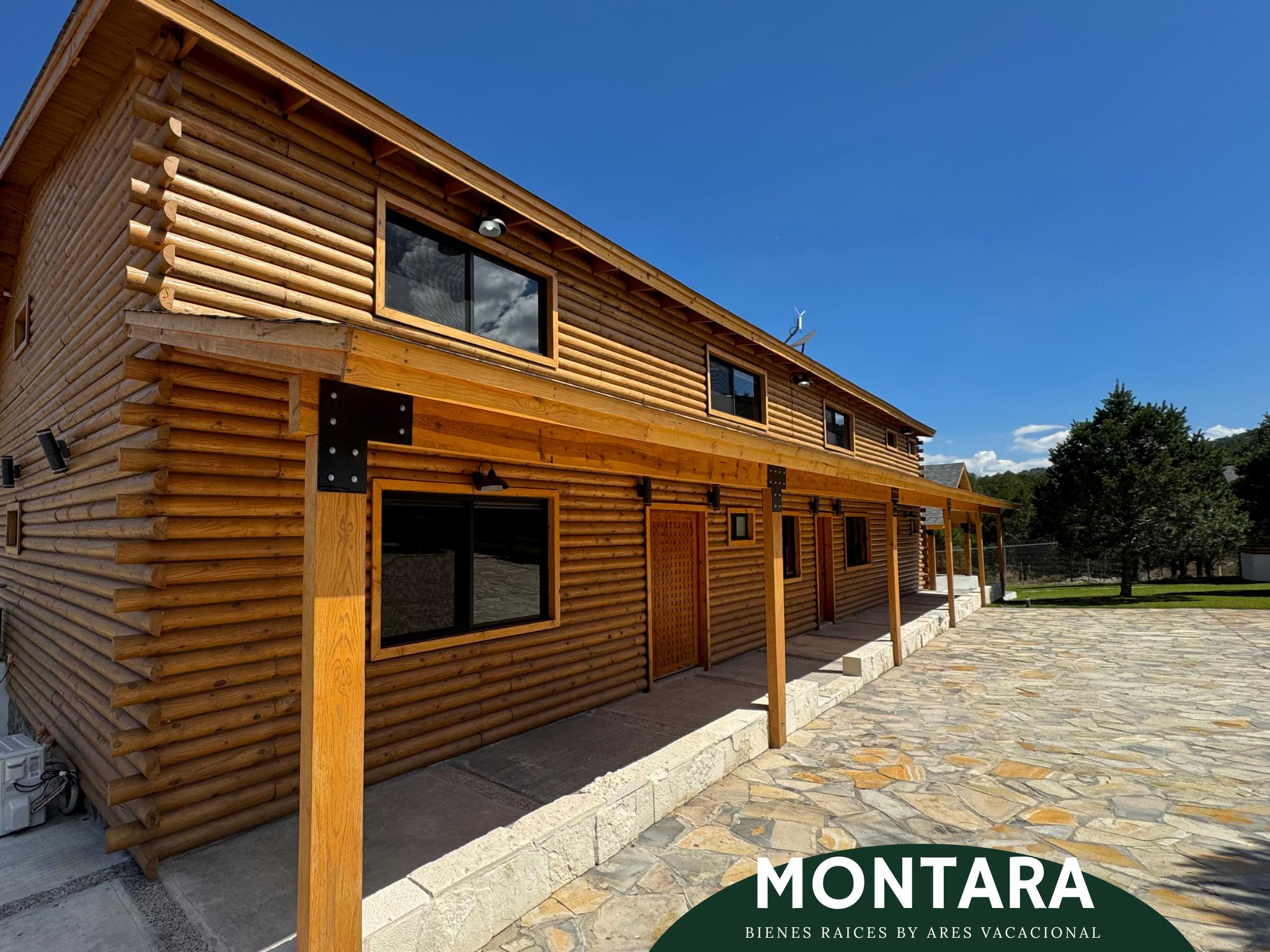 Cabaña de alto nivel con palapa y chimeneas – Portal San Antonio
