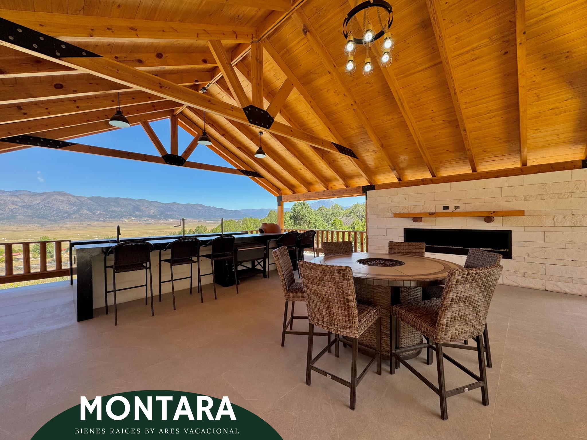 Cabaña de alto nivel con palapa y chimeneas – Portal San Antonio