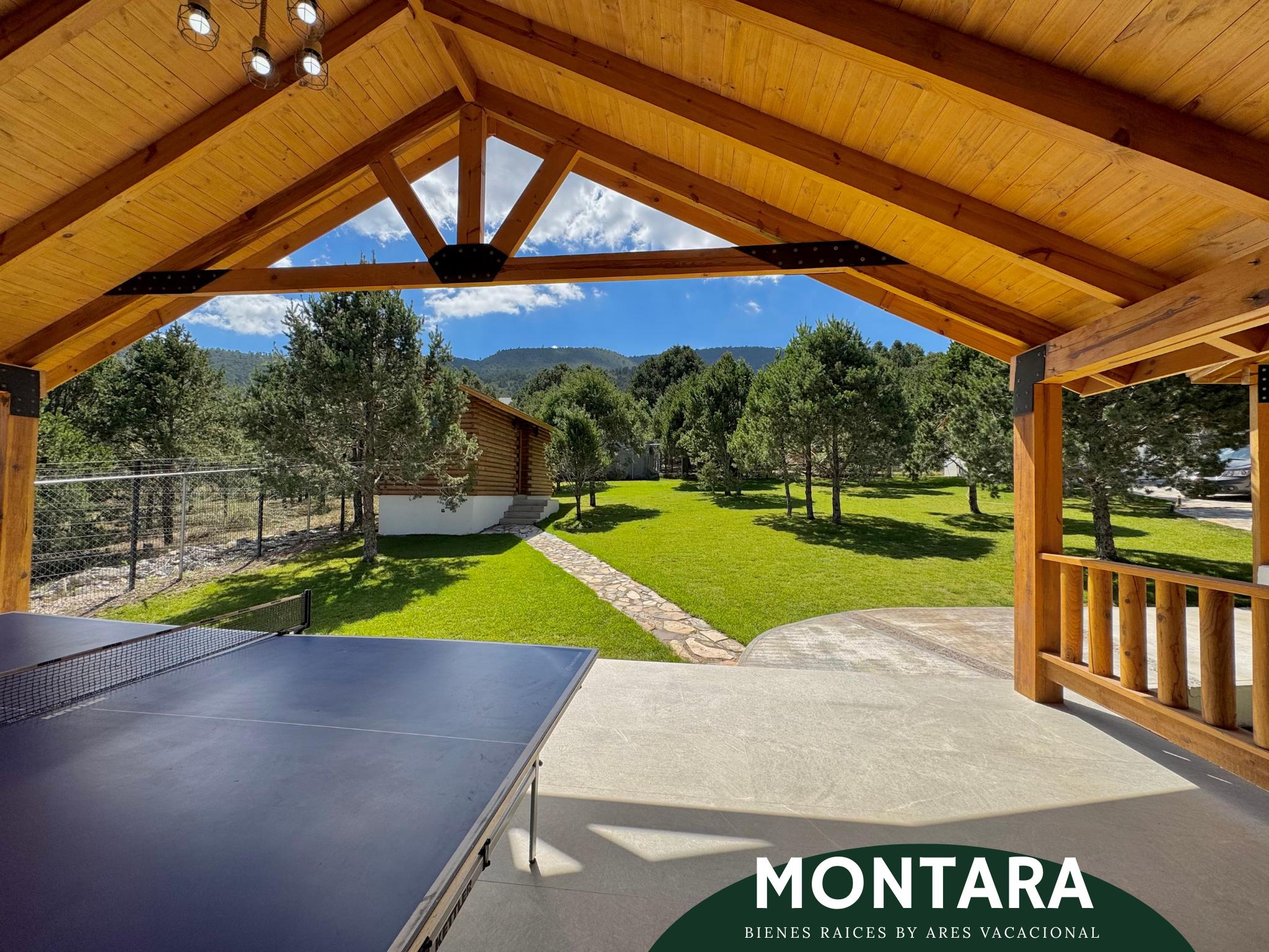 Cabaña de alto nivel con palapa y chimeneas – Portal San Antonio